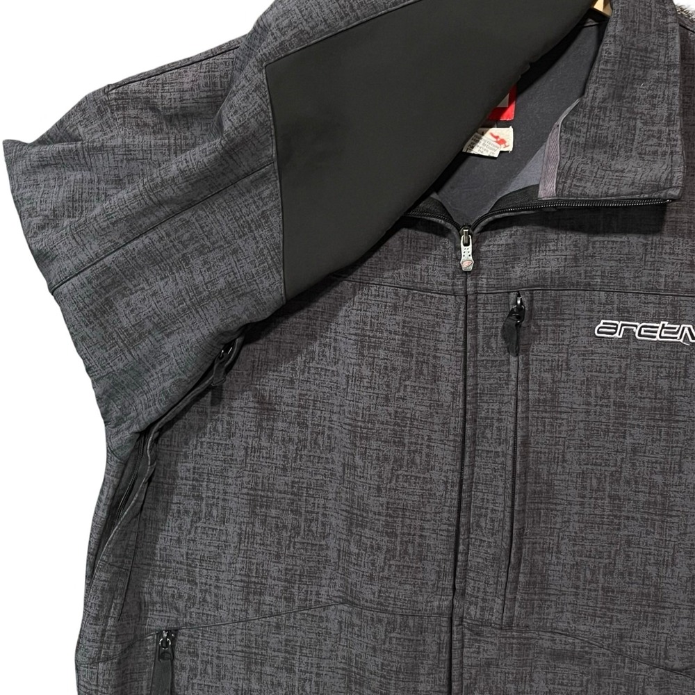 Arctiva Double L Softshell Jacket Gray Side Vents… - image 3
